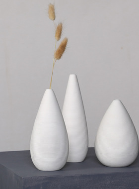 ins风陶瓷素烧花瓶摆件客厅