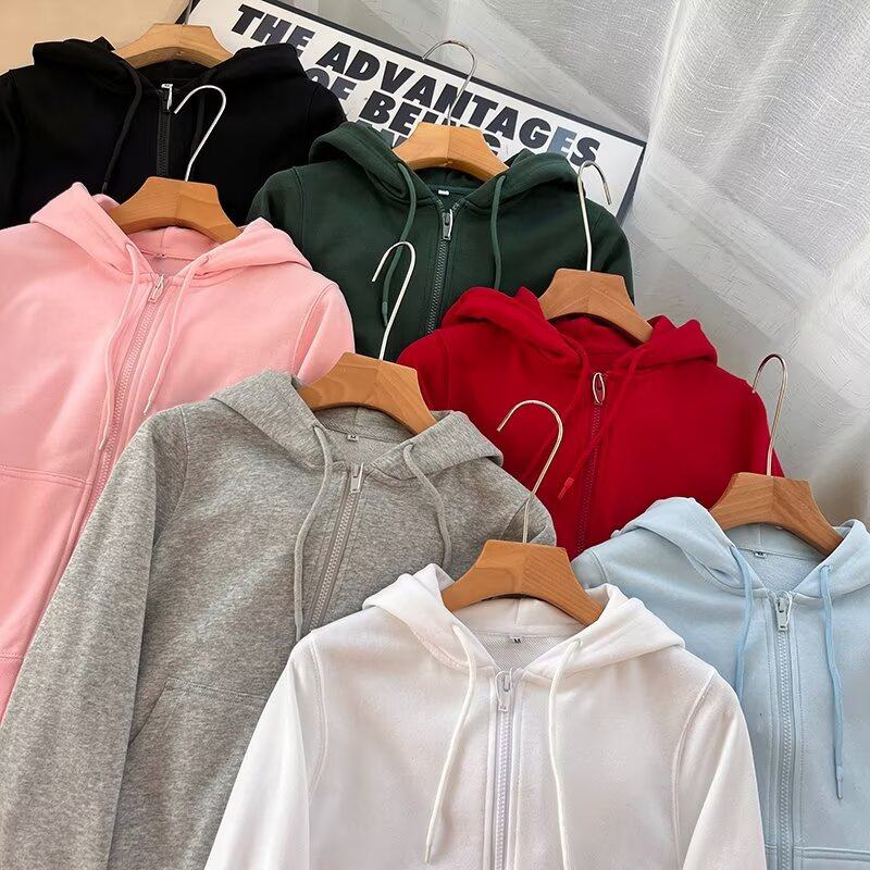 日单多巴胺春秋新款女装运动拉链连帽休闲短外套长袖卫衣484236,淘宝优惠券,粉丝福利购,淘宝优惠卷