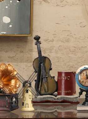 速发202复古装机声模型摆件创意家居留饰品客厅饭厅咖啡厅店铺摆