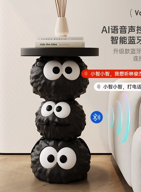 煤球客厅沙发电视柜旁艺术高级边几大型落地装饰乔U迁新居礼品摆