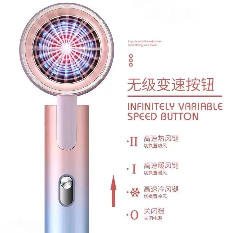 电吹风机家用大功率负离子护发不伤发可折叠学生宿舍静音速干 - 图2