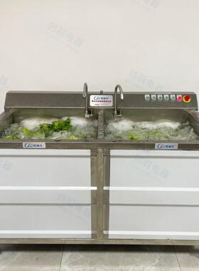 海底捞专用气泡清洗机单缸双缸洗菜机各种蔬菜瓜果清洗