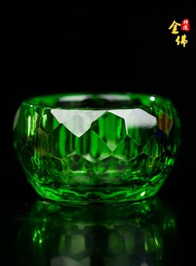 速发水晶供水供佛杯佛杯贡小前玻璃杯精油杯最小号七彩供水杯