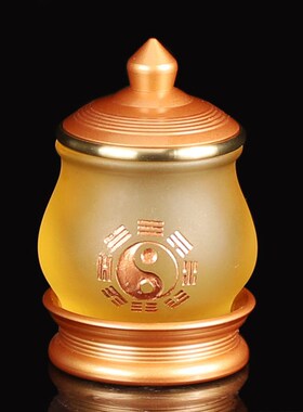 速发供具套装全套琉璃卦八香炉太极供水杯纯铜家用供道家供件果盘