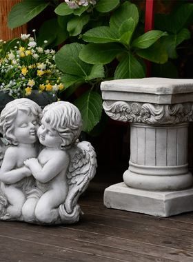 速发花园装饰庭院天使柱摆家户外件农乐别墅设计创意台欧式七夕