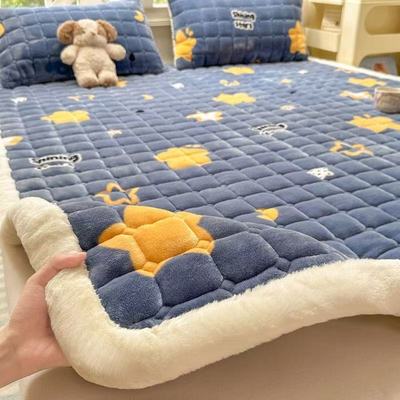 冬季加厚保暖牛奶绒床单毛毯床垫褥子床褥家用软垫学生宿舍床护垫