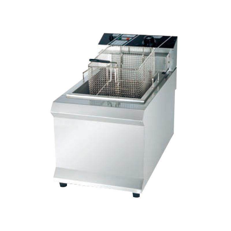 炸鸡排薯条鸡块设备台式单缸单筛电炸炉大容量不锈钢机身油炸锅油,淘宝优惠券,粉丝福利购,淘宝优惠卷