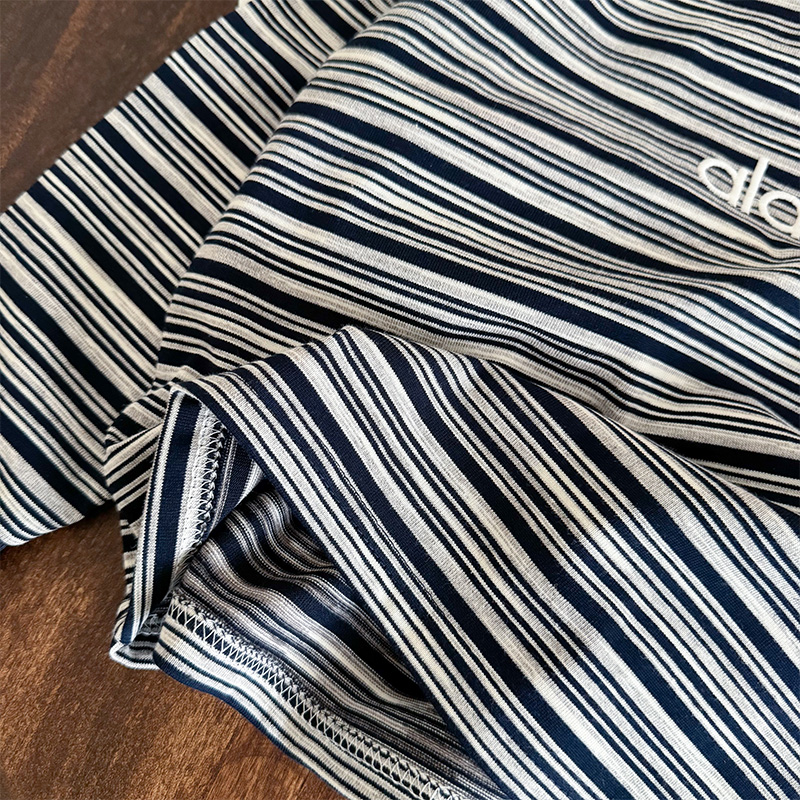 【交个朋友】-儿童秋季新款条纹刺绣长袖T恤DDY25289 - 图2