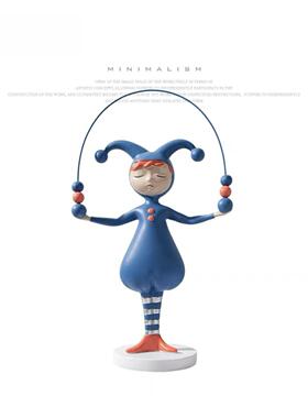 简约现代家居卡通人物儿童房女孩卧室创意可爱摆件样板间软装饰品