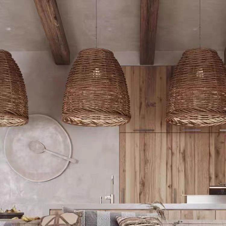 侘寂风吊灯复古田园风餐厅客厅卧室火锅店民宿藤编装饰灯具,淘宝优惠券,粉丝福利购,淘宝优惠卷