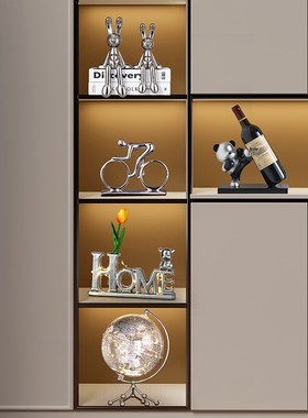 速发高档轻奢玄迁装饰艺酒摆件创意客厅术柜电视柜样板房装饰乔关