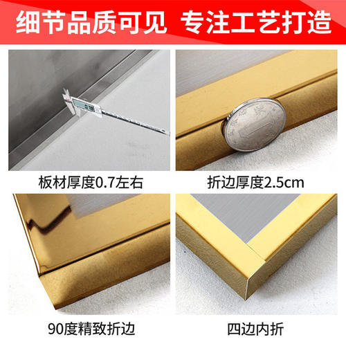 门牌号定制不锈钢高级感家庭入户号码牌家用定做轻奢创意单元楼楼栋标识金属自粘户外别墅公司标牌2026年新款 - 图3