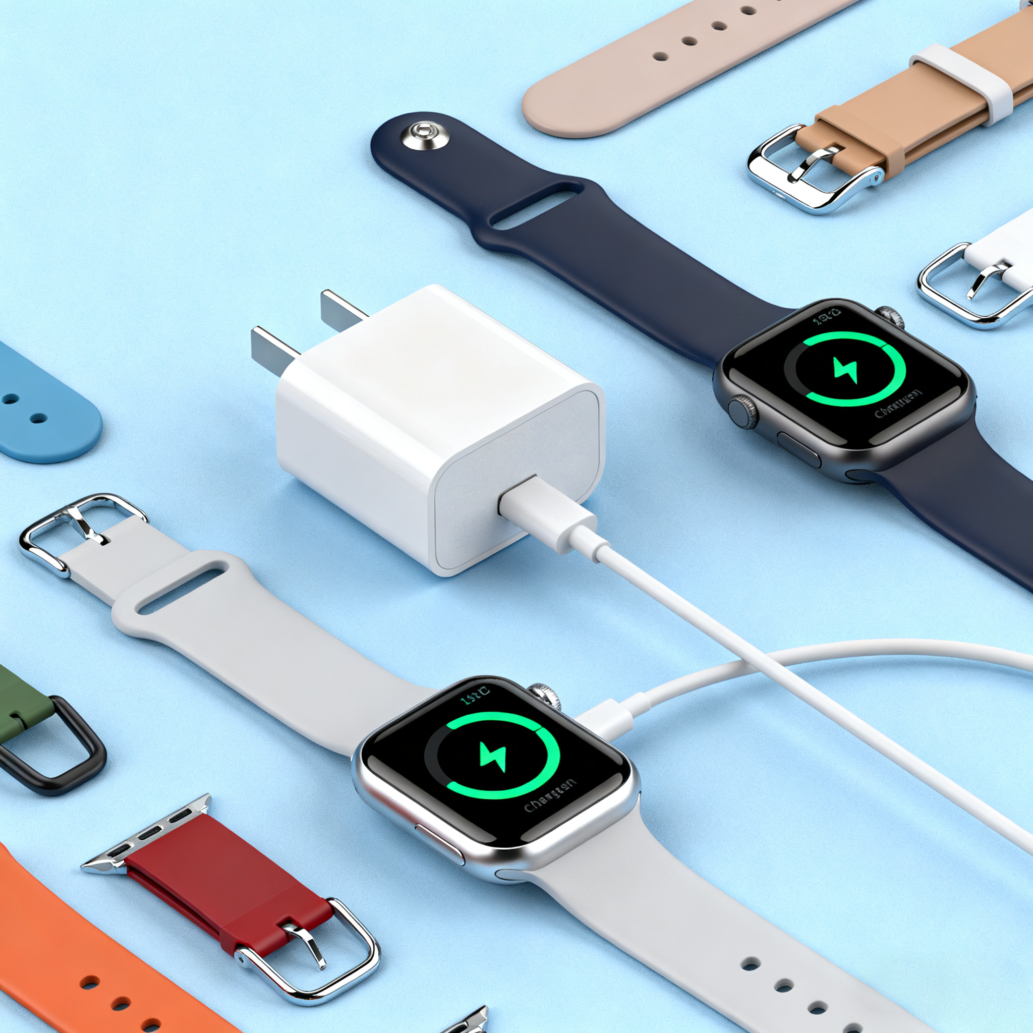 适用苹果手表30W/20W充电器s10快充头watch插头s11便携认证s9/S8/S7/S6/se/ultra3/2iwatch充电头4/3/2/1快充 - 图3