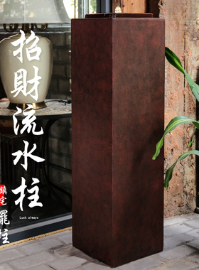 简约现代流水生财喷泉摆件办公室客厅玄关装饰户外循环水庭院景观
