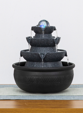 八方来财风水轮流水喷泉摆件循环水办公桌装饰客厅桌面招财风水球