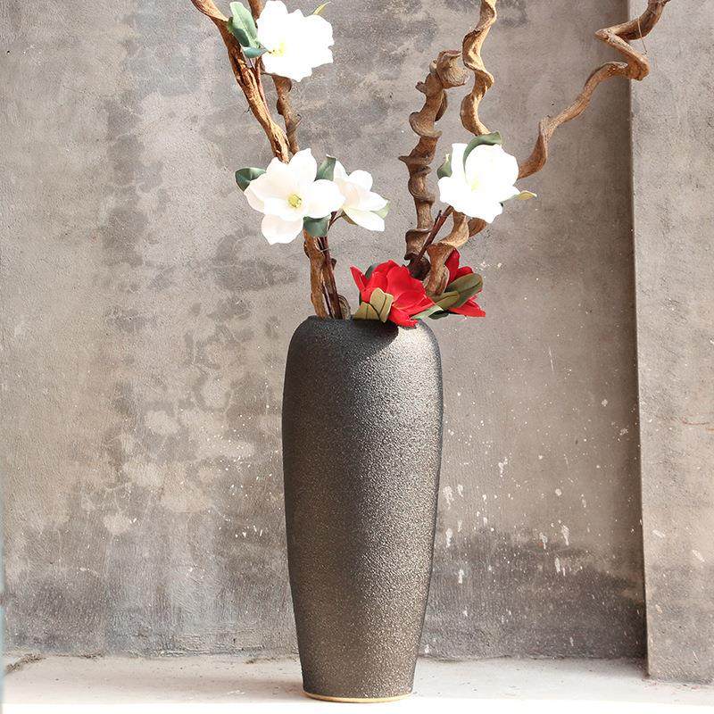 颜釉落地花大花瓶三件套酒店家YEF居软装饰插品厂家色直销,淘宝优惠券,粉丝福利购,淘宝优惠卷