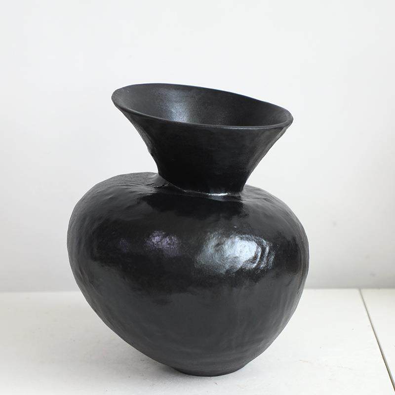 寂日式侘花风陶瓷小IEN花瓶景德镇餐桌插古花器摆件复装饰陶罐民,淘宝优惠券,粉丝福利购,淘宝优惠卷