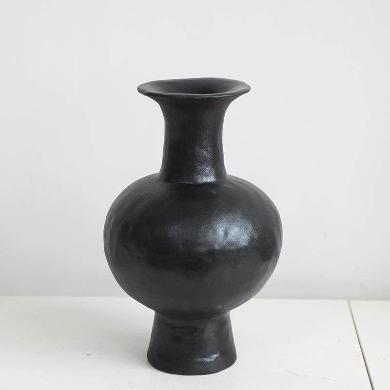 寂日式侘花风陶瓷小IEN花瓶景德镇餐桌插古花器摆件复装饰陶罐民,淘宝优惠券,粉丝福利购,淘宝优惠卷