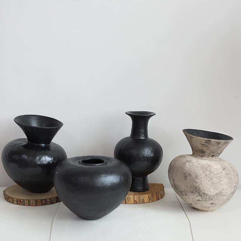 寂日式侘花风陶瓷小IEN花瓶景德镇餐桌插古花器摆件复装饰陶罐民,淘宝优惠券,粉丝福利购,淘宝优惠卷