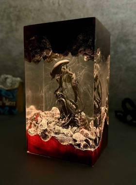 跨境爆款太空怪物异形周边外星人环氧树脂夜灯给电影爱好者的礼物