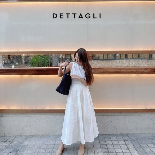 Dettagli/迪塔莉醋酸新款休闲时尚飘带无袖上衣女 - 图3