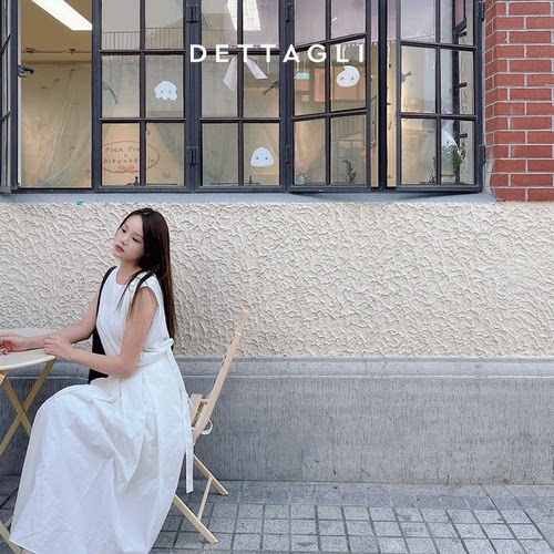 Dettagli/迪塔莉醋酸新款休闲时尚飘带无袖上衣女 - 图2