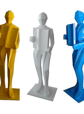 玻璃钢摆萨克斯雕落雕地塑酒店大堂商场美楼陈景观装饰品售处民宿