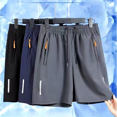 Zipper loose casual running shorts for men拉链宽松跑步短裤男 - 图2