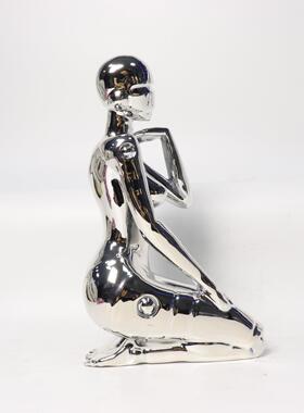 北欧创意空山基女神人物雕塑树脂摆件玄关客厅酒店书房家居装饰品