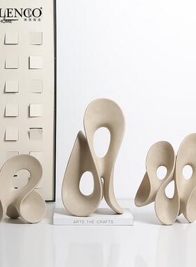 意式极简抽象艺术梦境之门树脂摆件办公室酒店玄关创意工艺品装饰