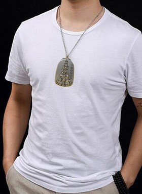 纯银十方普贤吊坠菩萨属龙蛇