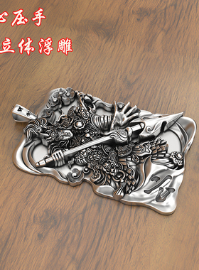 常胜将军赵子龙赵云999足银吊坠银牌赵子龙纯银五虎上将项链男