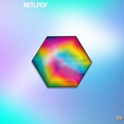 TLP反光贴纸  心情切片系列 彩虹层面彩色立方3D立体感 平面贴纸 - 图3