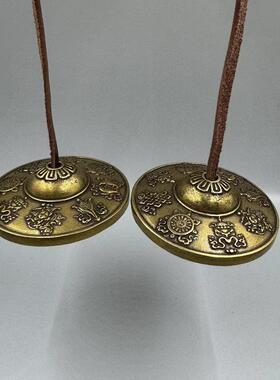 黄铜尼伯尔碰铃双龙藏文八宝图手工撞铃复古碰铃打击乐器大全敲打