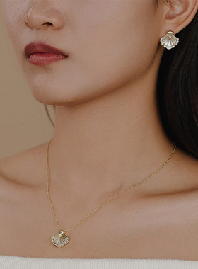 LuxLuna贝壳礼赞系列饰品新款耳饰女轻奢925银