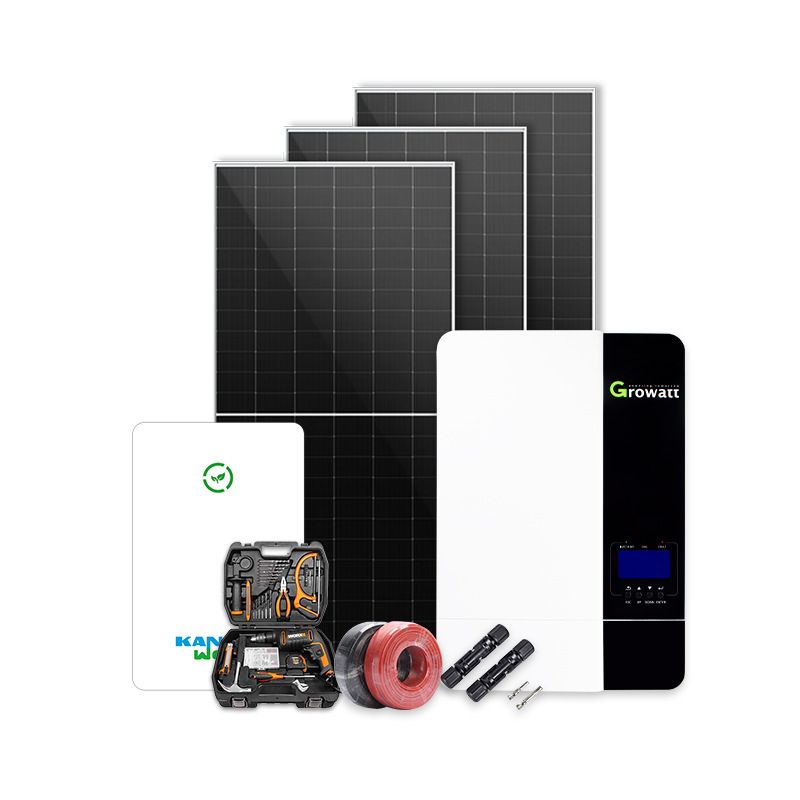 太阳能发电系统5kw家用光伏发电太阳能供电系统5000w光伏离网系统 - 图3