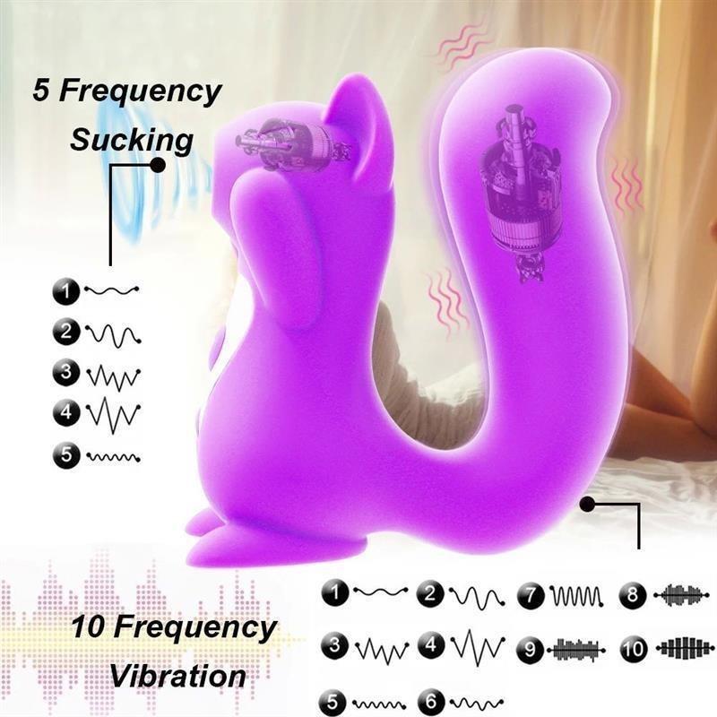 15 Modes Big Squirrel Clitoral Sucking Vibrator For Women Cl - 图0