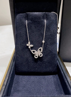 幻影蝴蝶纯银项链GF锁骨链