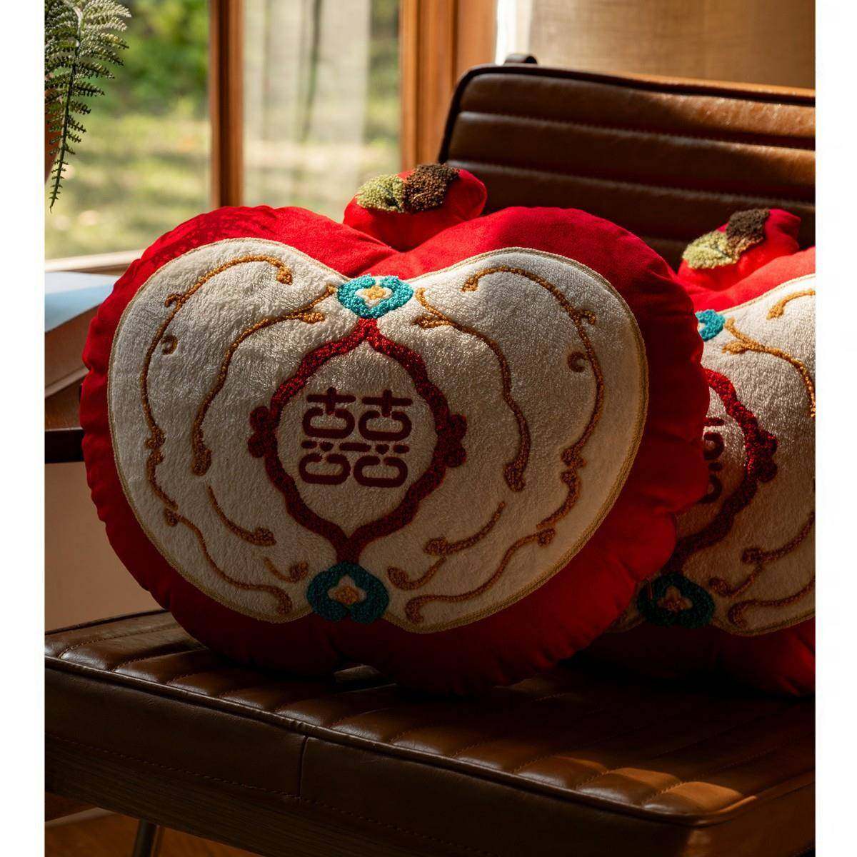 结婚L9998583抱枕字一对婚厅庆婚房装饰轻奢感色喜抱红枕沙发客靠,淘宝优惠券,粉丝福利购,淘宝优惠卷