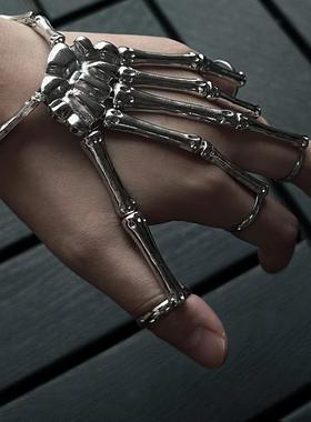 万圣节cos外骨骼手骨手链