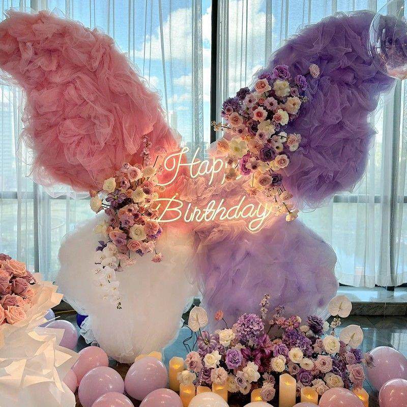 18岁女孩成人礼仪式感装饰品生日派对场景布置网红蝴蝶KT板背景墙,淘宝优惠券,粉丝福利购,淘宝优惠卷