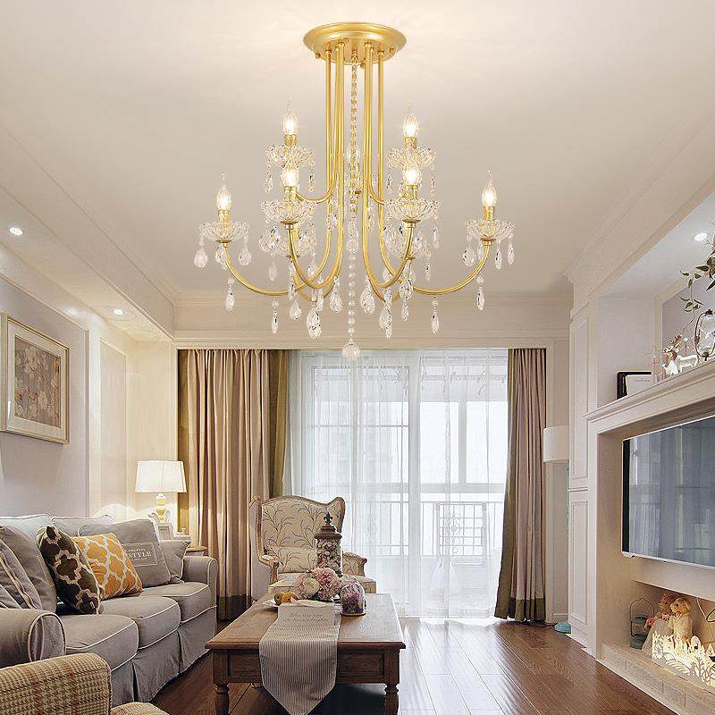 美式复古铁艺吊灯轻奢创意水晶灯客餐厅卧室灯个性服装店蜡烛灯具,淘宝优惠券,粉丝福利购,淘宝优惠卷