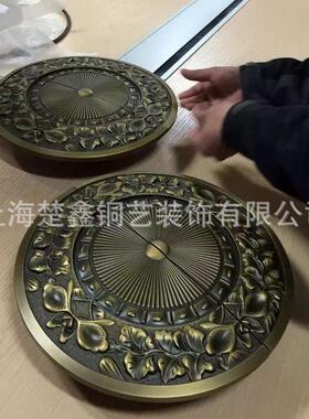 上海厂家黄铜雕刻别墅庭院雕刻铝艺大门装饰用铜板加工