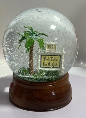 工厂直销水晶球木底座工艺品礼品摆件情侣亲戚朋友送礼水晶球摆件