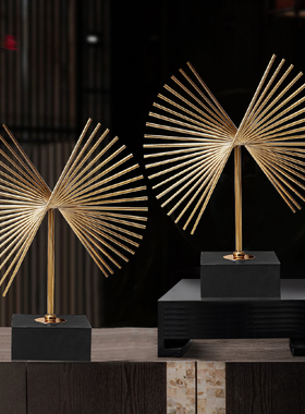 速发抽象艺厅铁艺摆件客术家居电视酒柜装饰品玄桌办公室关面轻奢