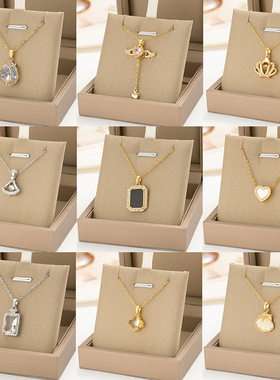 轻颜十字链韩版简约气质轻奢项链