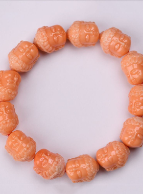 意大利手工雕刻宝宝佛手串本命年招财转运生日礼物送朋友闺蜜手链