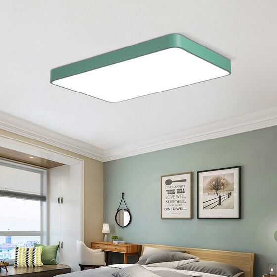 Chaozhou office hair salon extremely simple modern led balcony bedroom rectangular living room lighting ceiling lamps