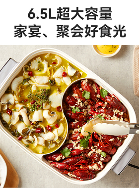 膳魔师鸳鸯电火锅锅多功能料理锅
