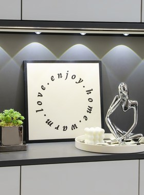 速发入户摆关玄件轻档高奢收纳托盘家居装饰客厅餐边柜软装高级感